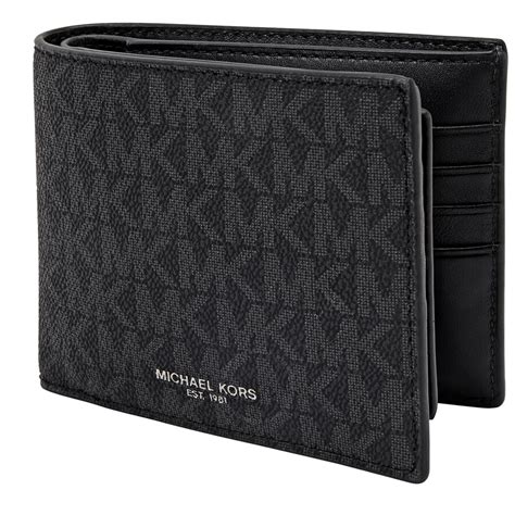 michael kors sale billfold wallet men|Michael Kors men's bifold wallet.